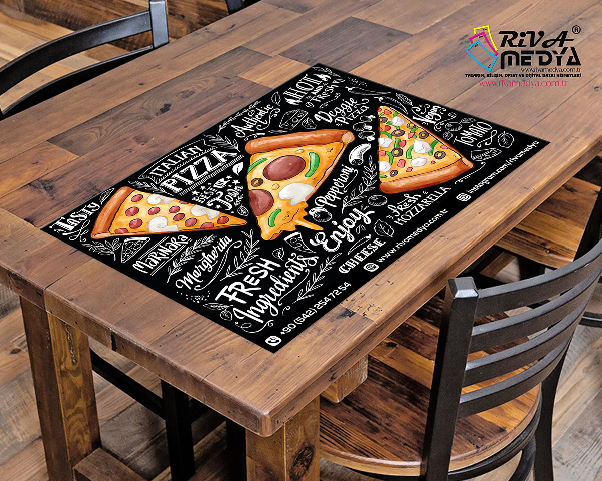 Pizza 02 Amerikan Servis - Tepsi Altı - Hazır Amerikan Servis Kağıdı